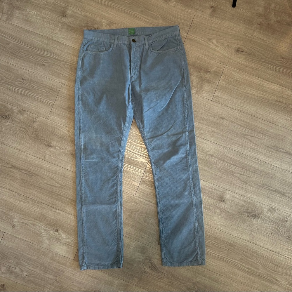 Men's Sid Mashburn Straight leg Corduroy Pants in Light Blue